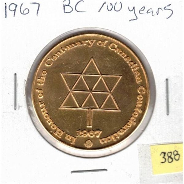 1966 BC 100 years medallion