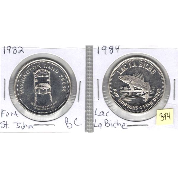 1982 Fort St. John BC and 1984 Lac La Biche