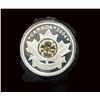 Image 1 : 2004 annual report  with 2004 Royal Canadian Annual Report Gold Plated Silver Poppy coin SCARCE