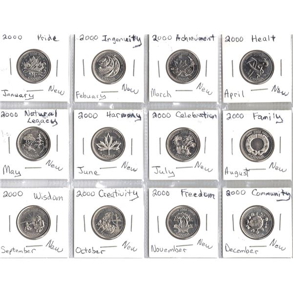 Year 200 Set of 12 Quarters new