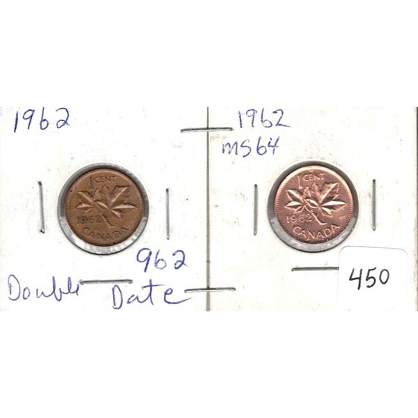 1962 Nice Double Date 1962 MS64
