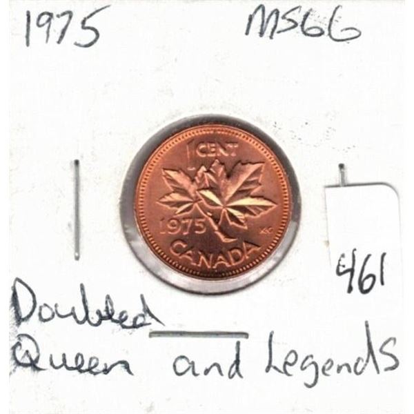 1975 MS66 Doubled Obverse