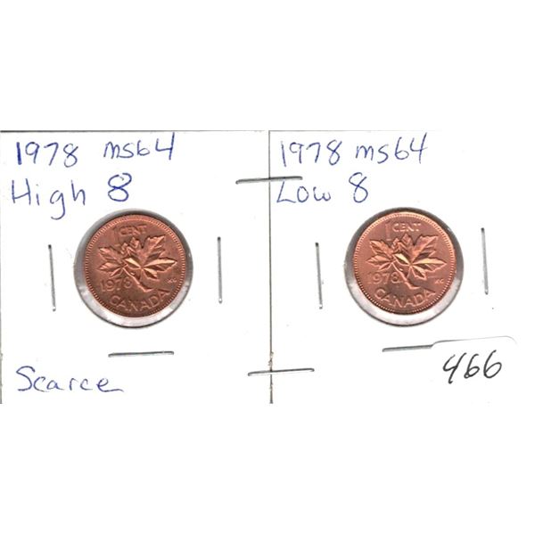 1978 MS64 High 8 and Low 8