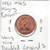 Image 2 : 1980 MS65 Hanging Cacoon, Very Nice Doubled Obverse