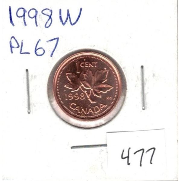 1998W PL67 (W Mint mark)