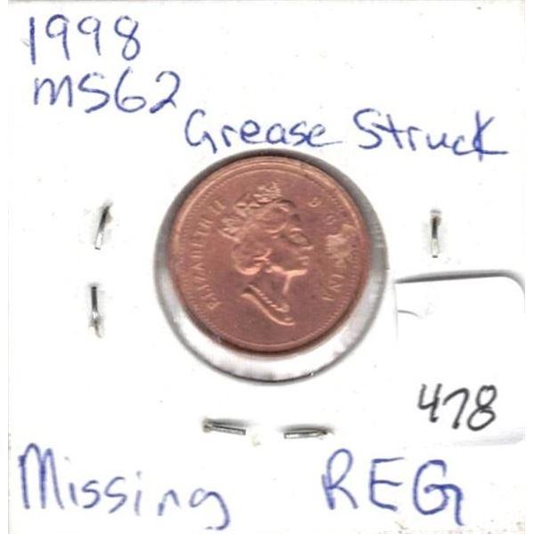1998 MS62 Grease Struck (Missing REG)