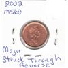 Image 2 : 2002 MS60 No Mag, Major Strike through reverse