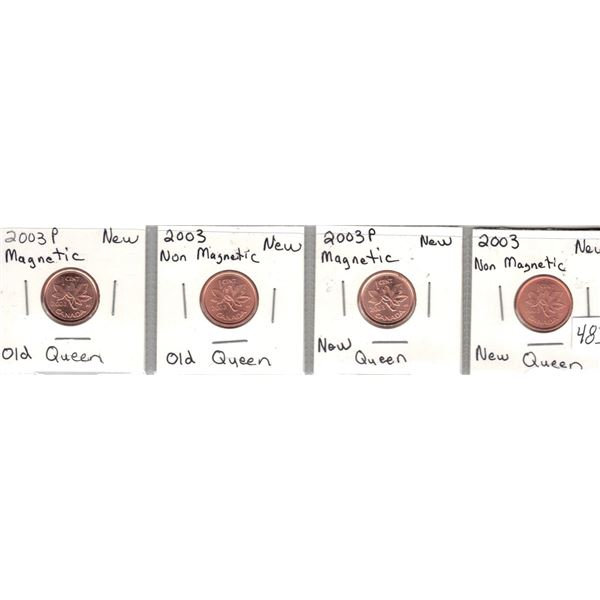 2003P Magnetic 2003 nonmag (old queen), 2003P and 2003 (New Queen)