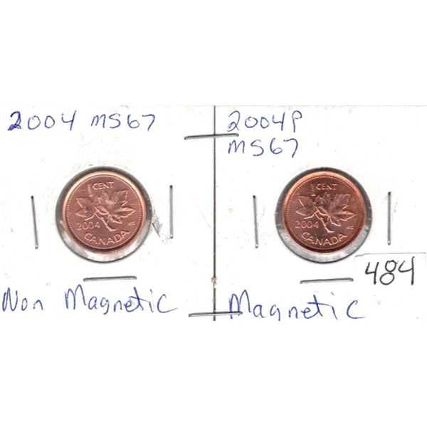 2004 MS66 Non magnetic 2005P PL67 Magnetic