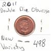 Image 3 : 2011 Double Die Obverse NEW VARIETY SCARCE