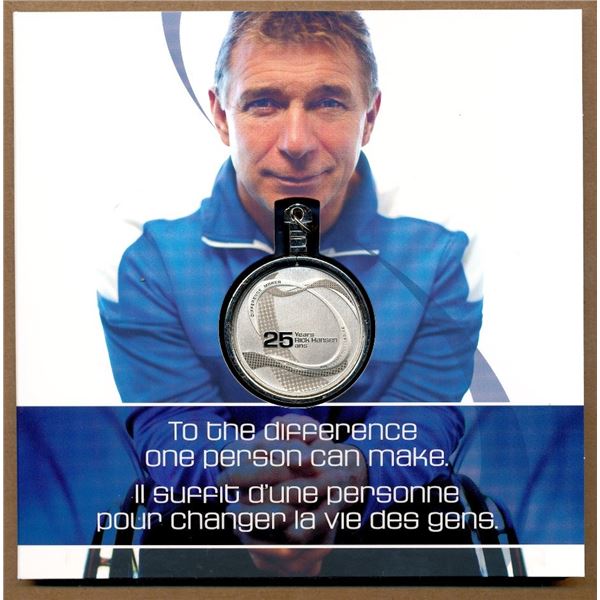 Canada: 2011 Rick Hansen 25th Anniversary Relay Medallion in Folder