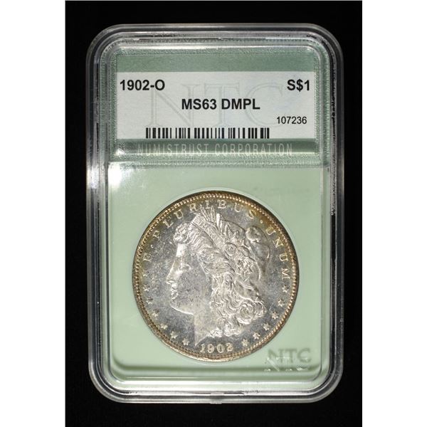 1902-O MORGAN DOLLAR NTC CH BU DMPL