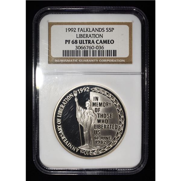 1992 5P 92.5% NGC PF68 ULTRA CAMEO