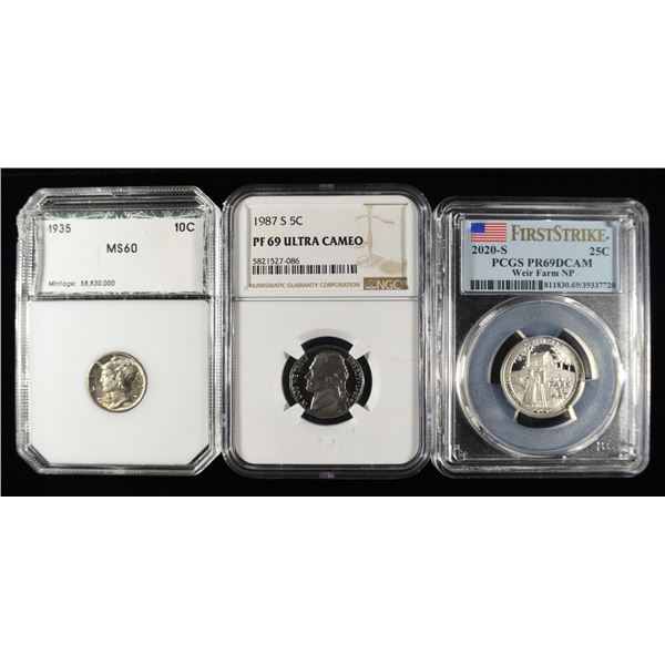 GRADED COIN COLLECTORS LOT