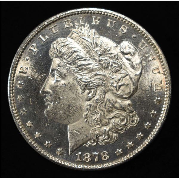 1878 7TF REV 78 MORGAN DOLLAR CH/GEM BU