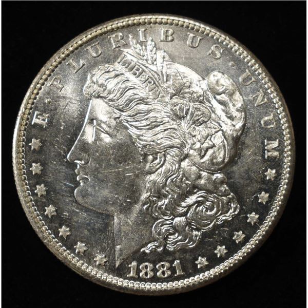1881-S MORGAN DOLLAR CH/GEM BU