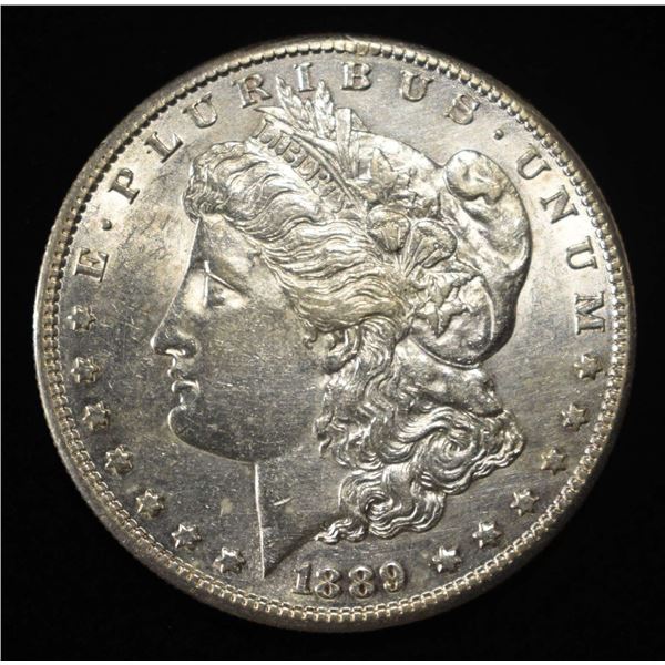 1889-S MORGAN DOLLAR AU