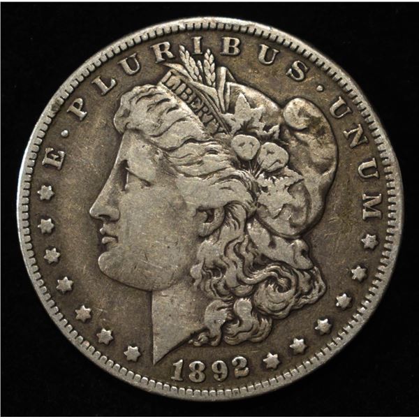 1892-O MORGAN DOLLAR VF
