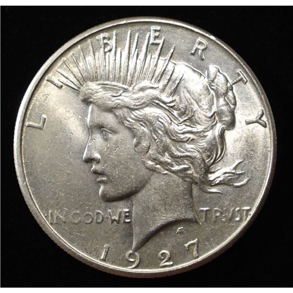 1927-S PEACE DOLLAR AU/BU