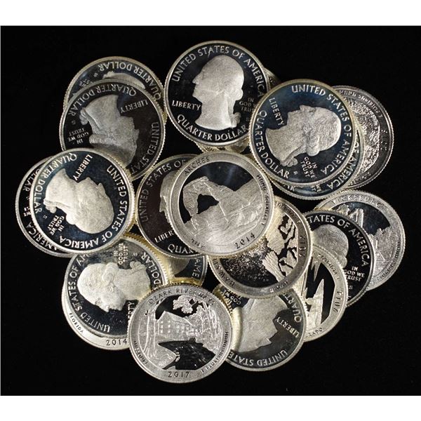 (20) 90% SLVER WASHINGTON STATE QUARTER PR