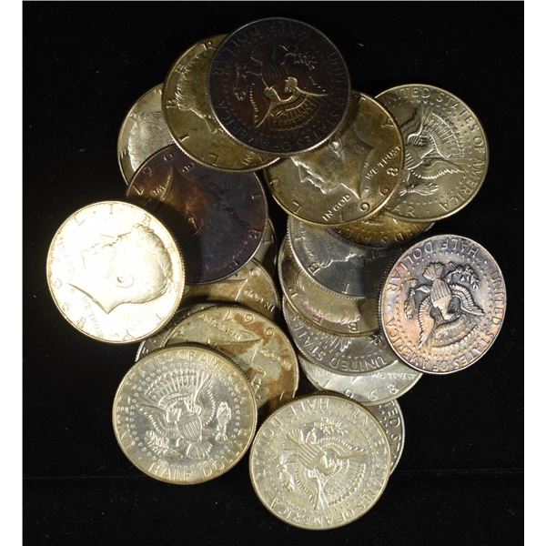 (20) 40% SILVER KENNEDY HALF DOLLARS
