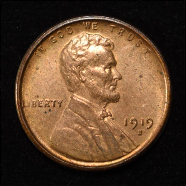 1919-S LINCOLN CENT CH BU