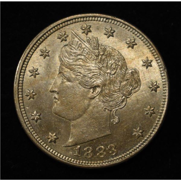 1883 NO CENTS LIBERTY NICKEL CH BU