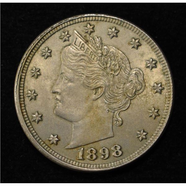 1898 LIBERTY 'V' NICKEL CH BU