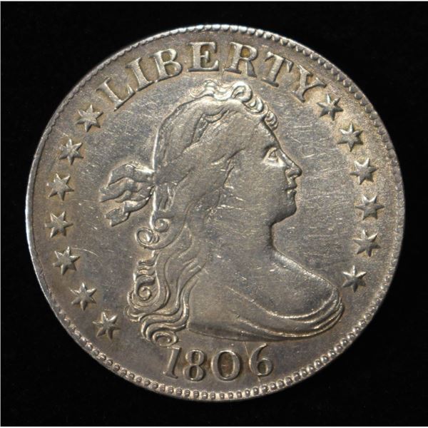 1806 DRAPED BUST QUARTER AU
