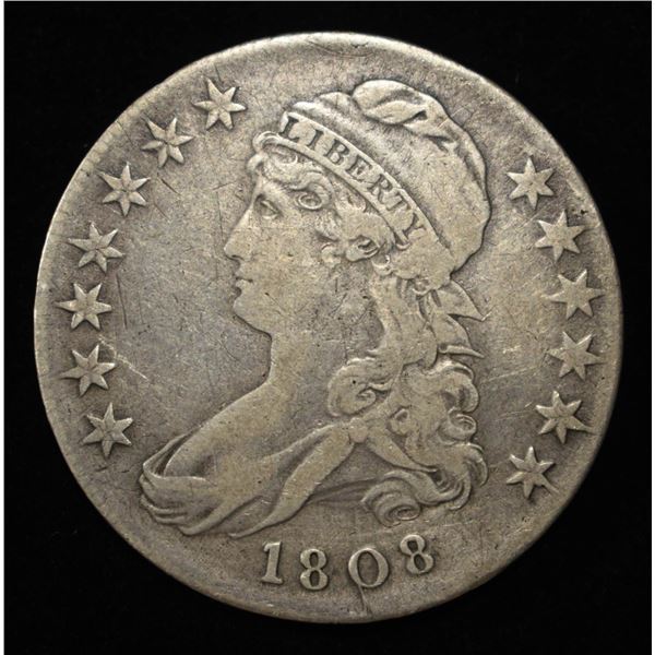 1808 BUST HALF DOLLAR VF