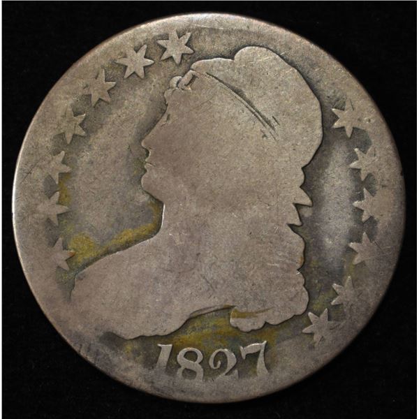 1827 BUST HALF DOLLAR GOOD