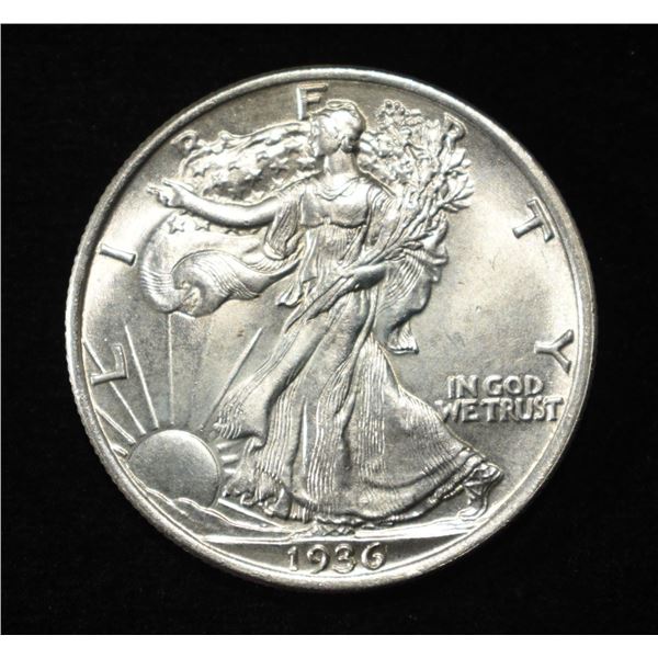 1936 WALKING LIBERTY HALF DOLLAR CH BU
