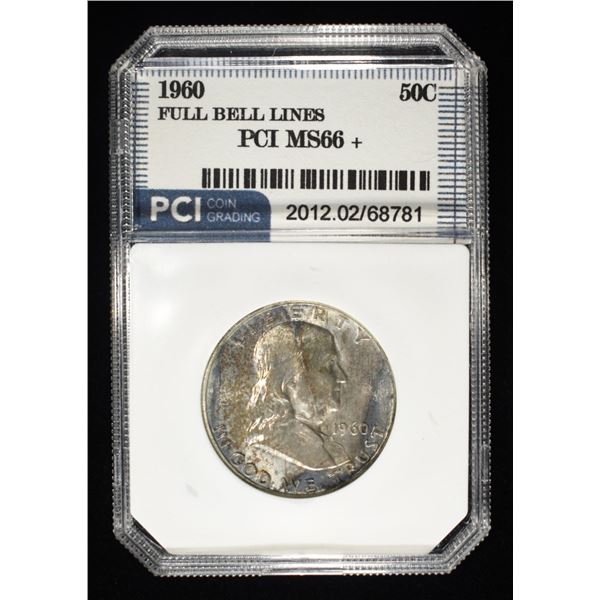 1960 FRANKLIN HALF DOLLAR PCI SUPERB GEM BU FBL