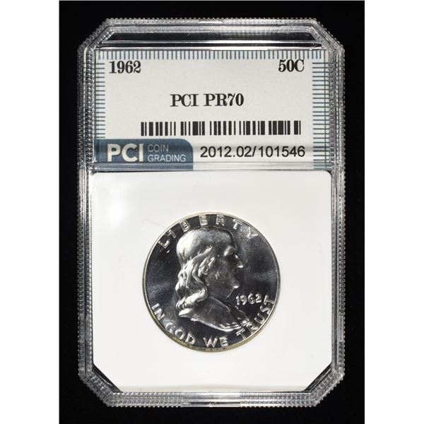 1962 FRANKLIN HALF DOLLAR PCI PERFECT GEM PROOF