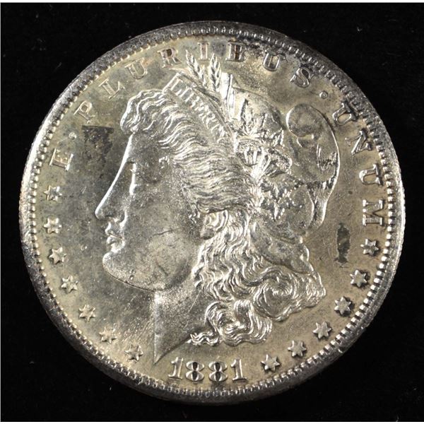 1881-S MORGAN DOLLAR CH/GEM BU