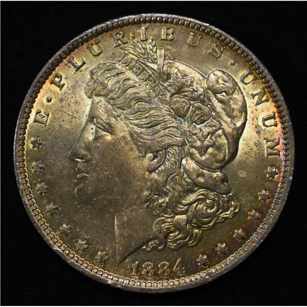 1884-O MORGAN DOLLAR GEM BU