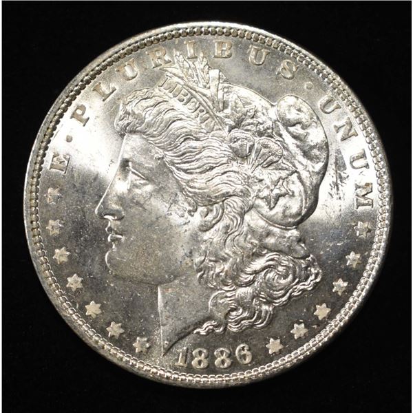 1886 MORGAN DOLLAR CH/GEM BU