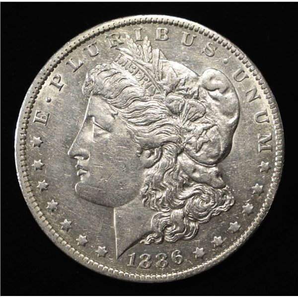1886-O MORGAN DOLLAR CH AU