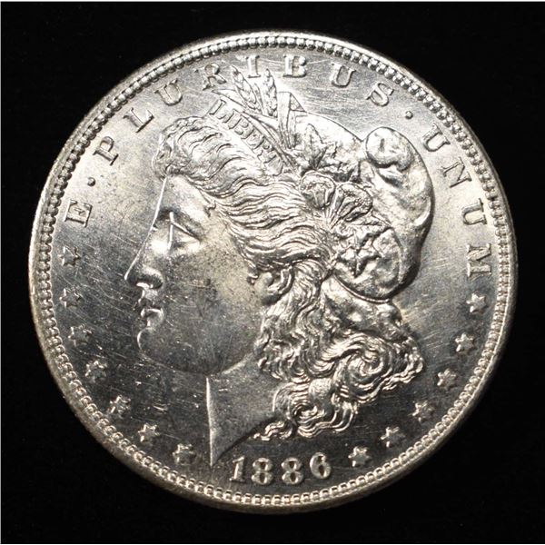 1886-S MORGAN DOLLAR BU