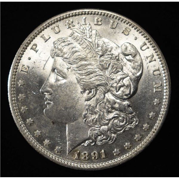 1891-S MORGAN DOLLAR CH BU