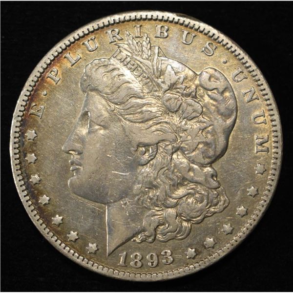 1893-O MORGAN DOLLAR VF/XF