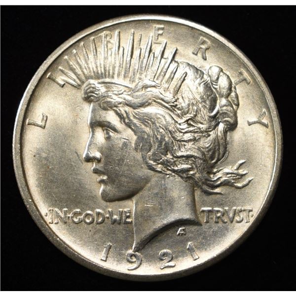 1921 PEACE DOLLAR CH/GEM BU