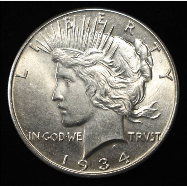 1934 PEACE DOLLAR CH BU