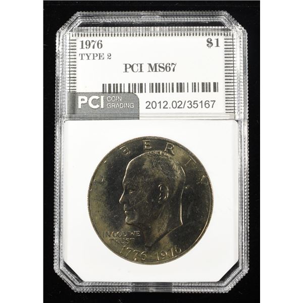 1976 TYPE 2 EISENHOWER DOLLAR PCI SUPERB GEM BU