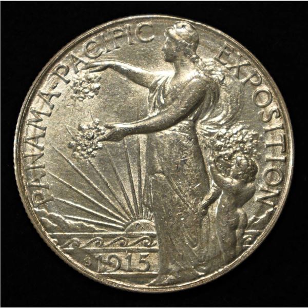 1915-S PAN PAC COMMEM HALF DOLLAR BU