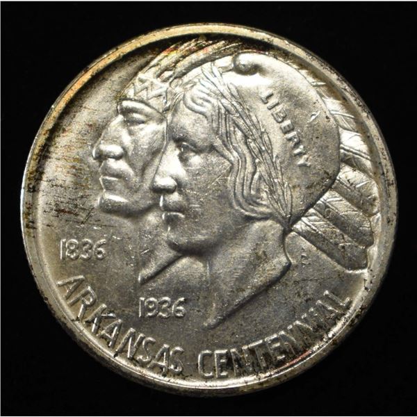 1936-S ARKANSAS COMMEM HALF DOLLAR CH BU
