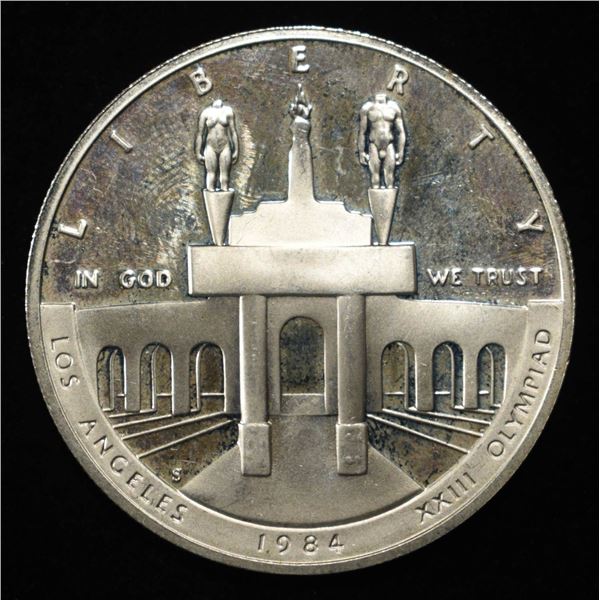 1984-S $1 COMMEM OLYMPIAD COLISEUM PR DCAM