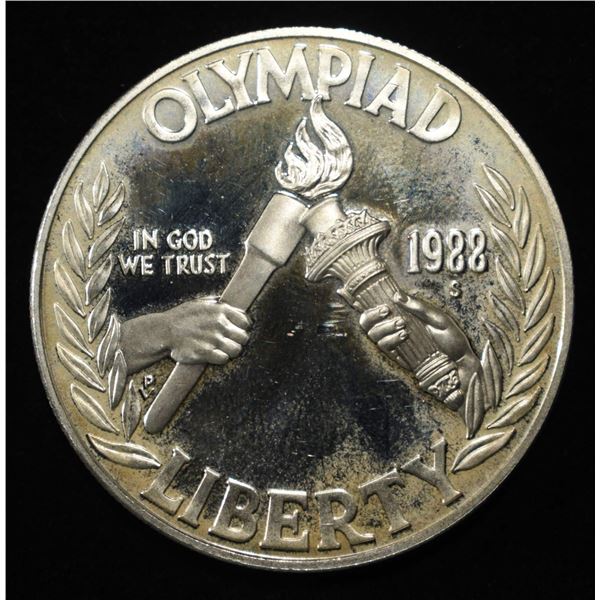 1988-S $1 COMMEM SEOUL OLYMPIAD PR DCAM