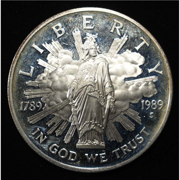 1989-S $1 COMMEM CONGRESS BICENNIAL PR DCAM