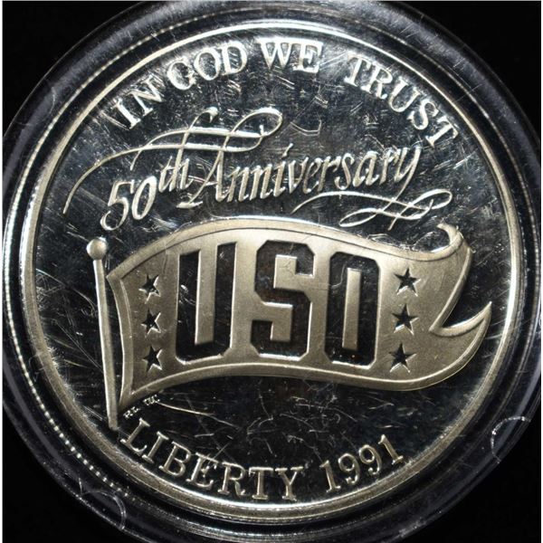 1991-S $1 COMMEM USO PR DCAM